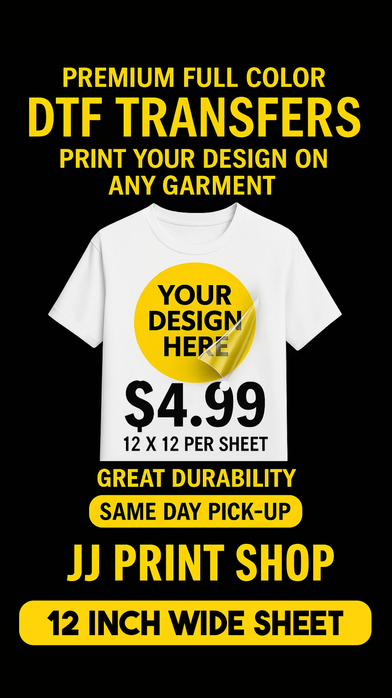 Build Your Own DTF Gang Sheet – 12″ (Same-Day Available)
