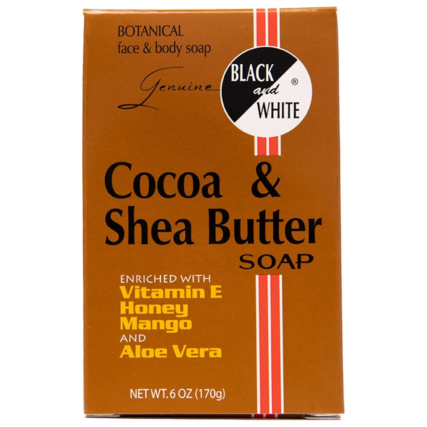 Black & White Botanical Cleansing Soap – 6.1 oz – Cocoa & Shea Butter product image