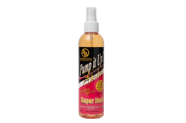 Bronner Bros Pump It Up! Styling Spritz – 8 oz – Gold Super Hold product image