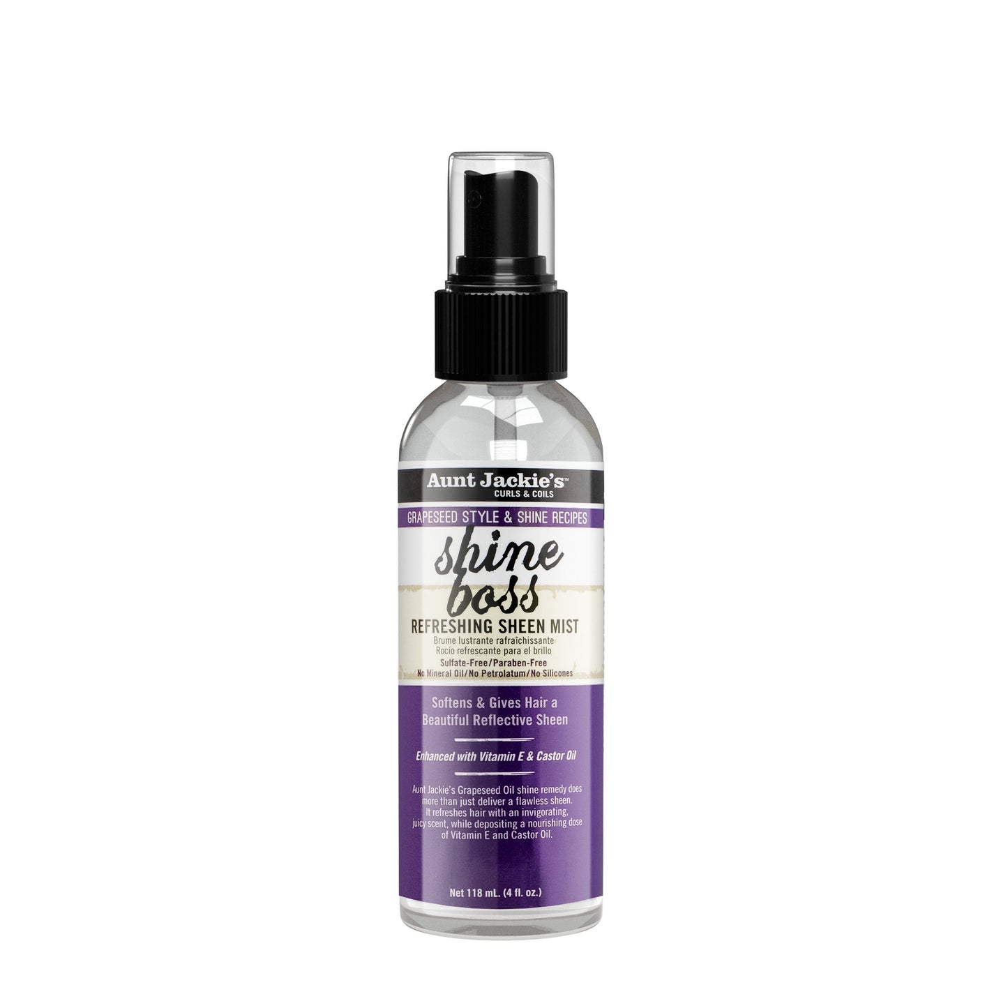 Aunt Jackie's Grapeseed Shine Boss Sheen Mist – 4 oz product image