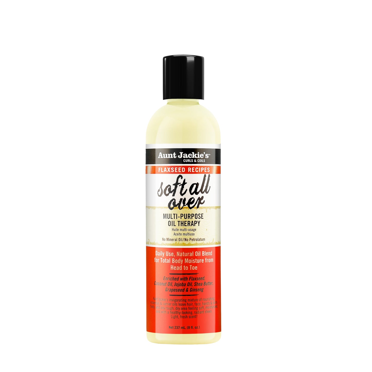 Aunt Jackie's Flaxseed Soft All Over Multi-Purpose Oil – 8 oz product image