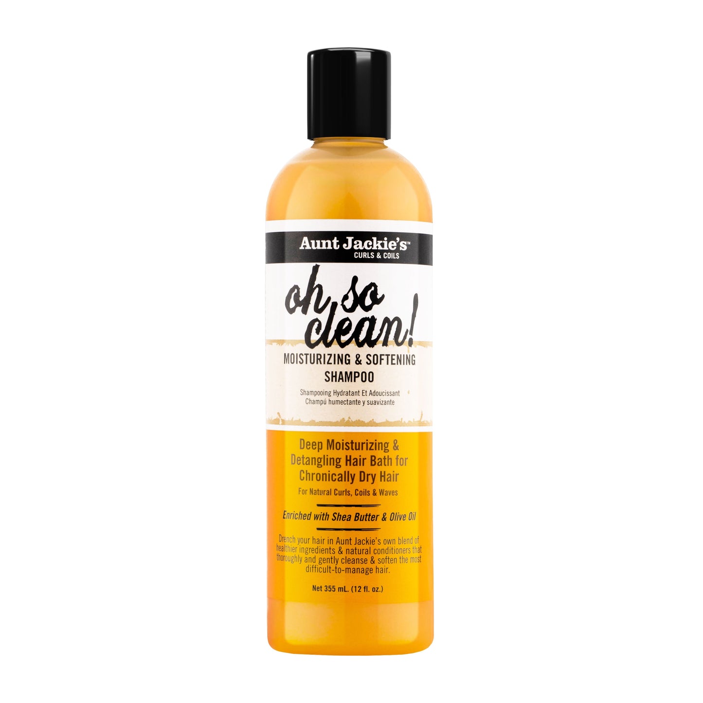 Aunt Jackie's Oh So Clean Moisturizing & Softening Shampoo – 12 oz product image
