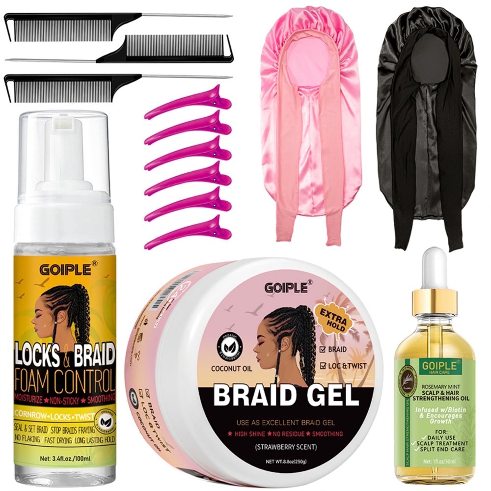 GOIPLE Locks & Braid Foam Control Mousse – Mixed Fruit, 3.4 oz product image