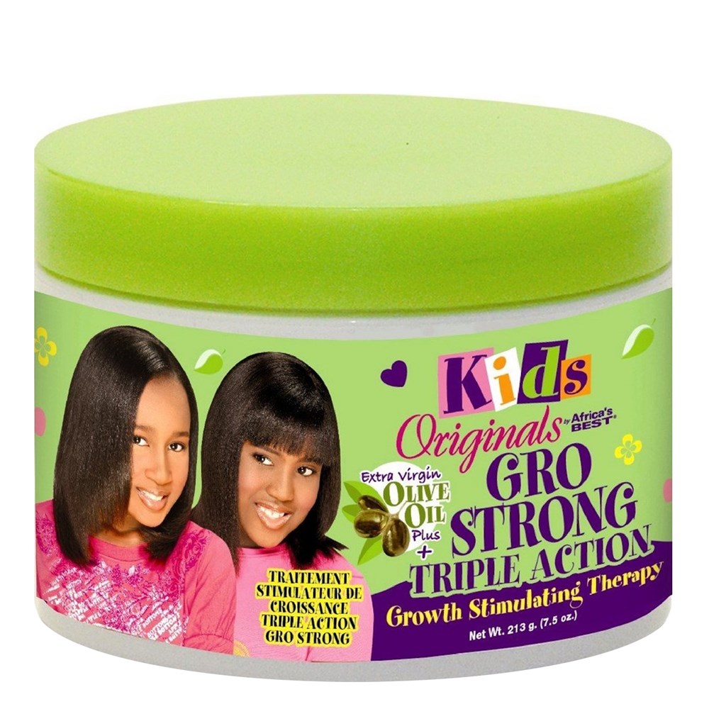 Africa's Best Kids Originals Gro Strong Therapy 7.5 oz jar on white background
