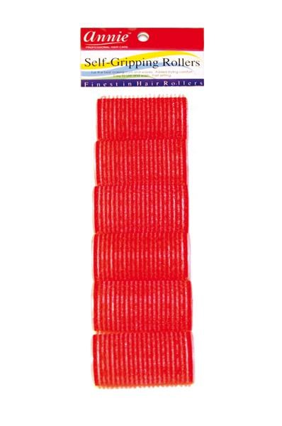 Annie Self-Gripping Rollers - 1 1/4" - Red - 6 pcs product image