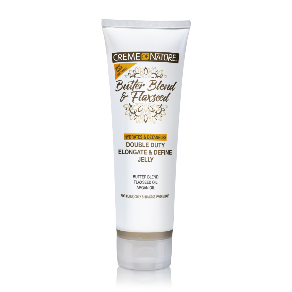 Crème of Nature Butter Blend & Flaxseed Elongate & Define Curl Jelly – 8.4 oz product image
