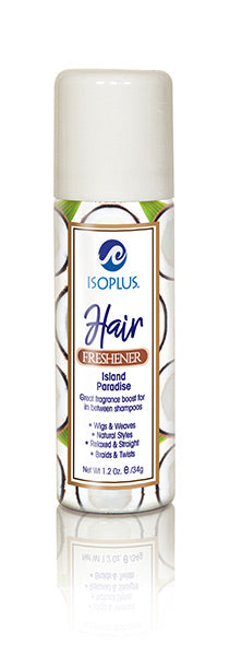 Isoplus Island Paradise Hair Freshener 1.2 oz bottle on white background