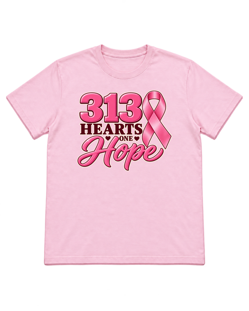 313 Hearts One Hope — Breast Cancer Awareness Shirt