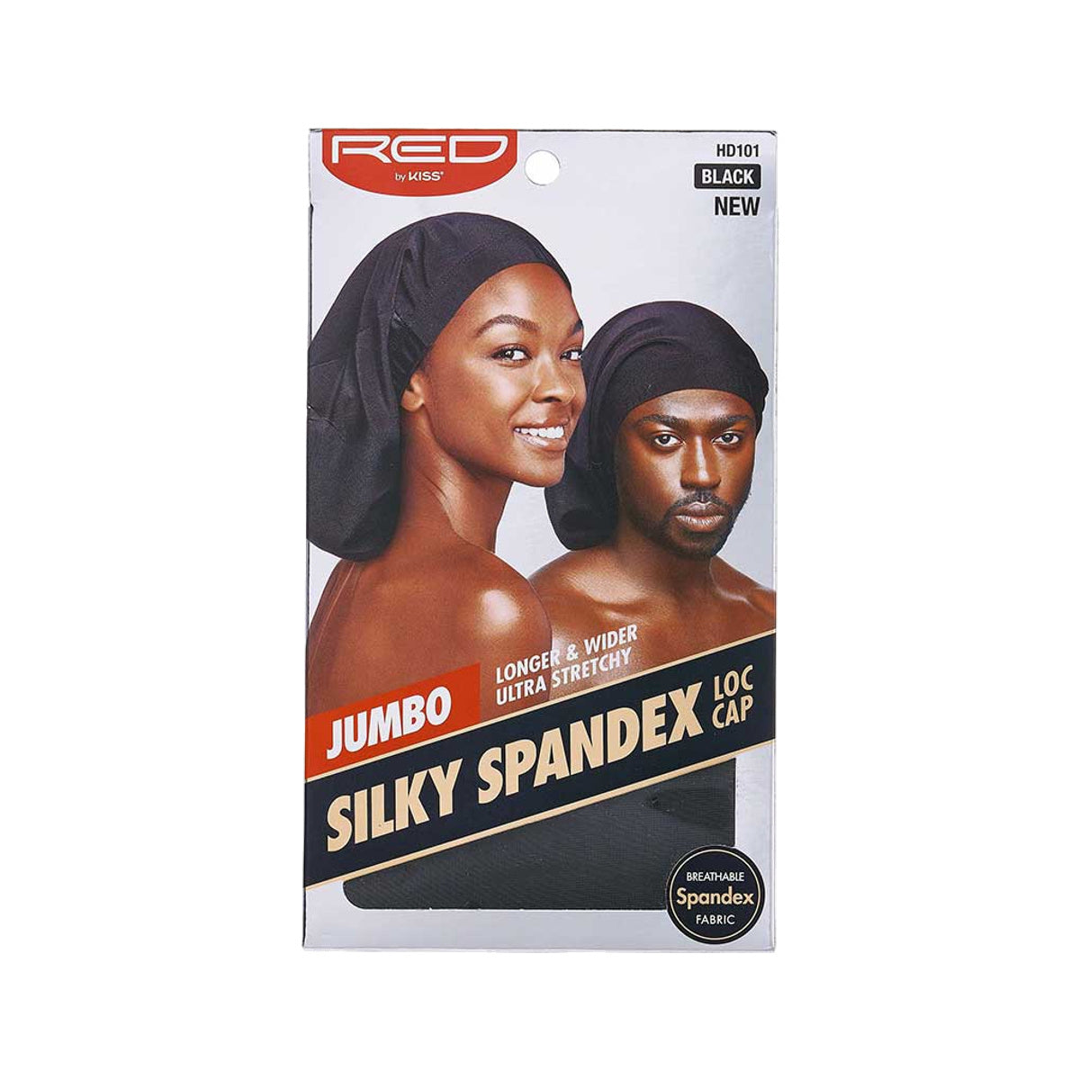 RED by KISS Jumbo Silky Spandex Loc Cap – Black product image