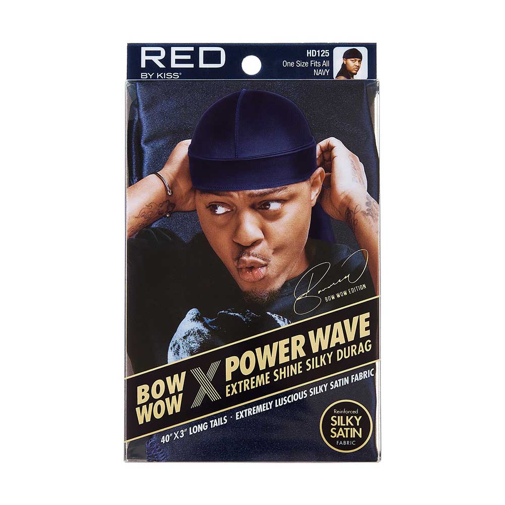 RED by KISS BOW WOW X Power Wave Extreme Shine Silky Durag – Navy product image