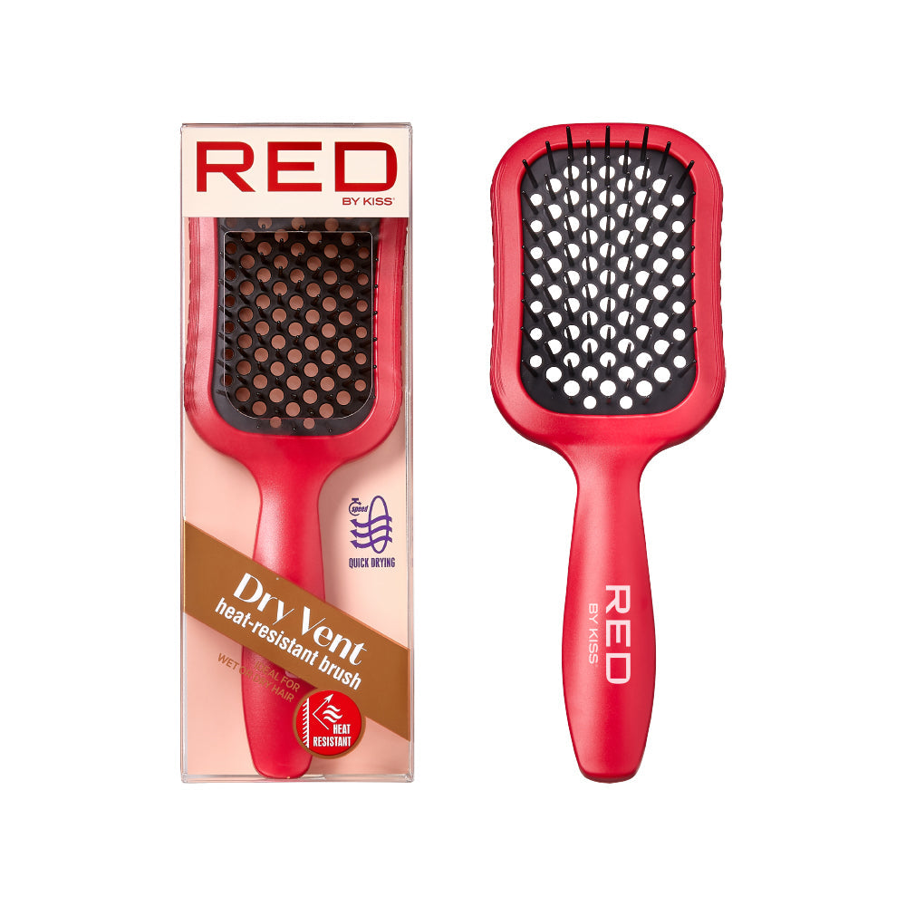 RED by KISS Wet & Dry Vent Heat-Resistant Brush – Red product image