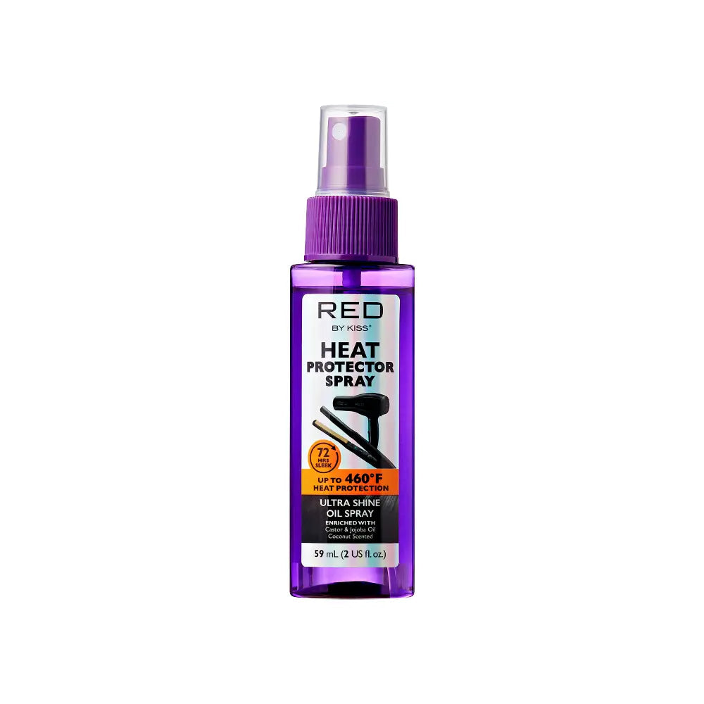 RED by KISS Ultra Shine Heat Protector Oil Spray – 2 oz – one retail unit