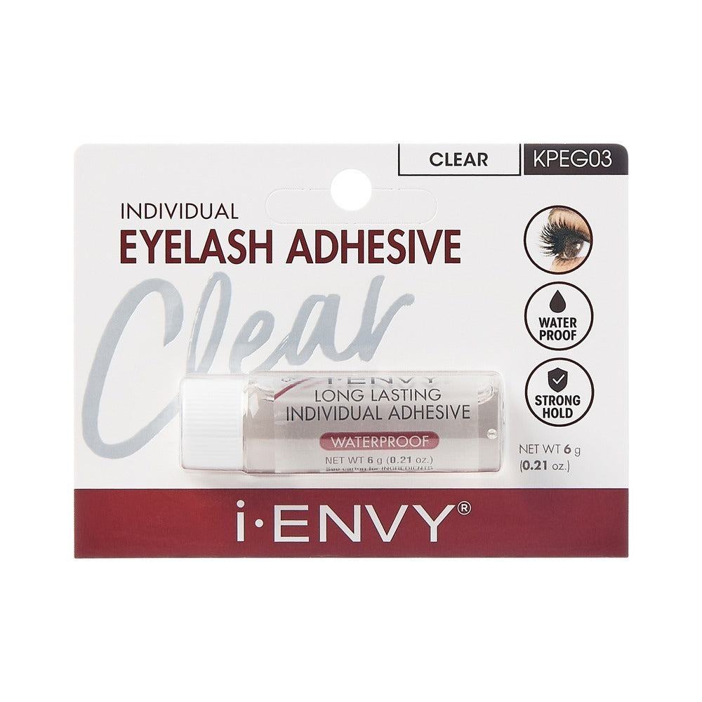 i-ENVY Premium Individual Lash Glue – Clear – one retail unit