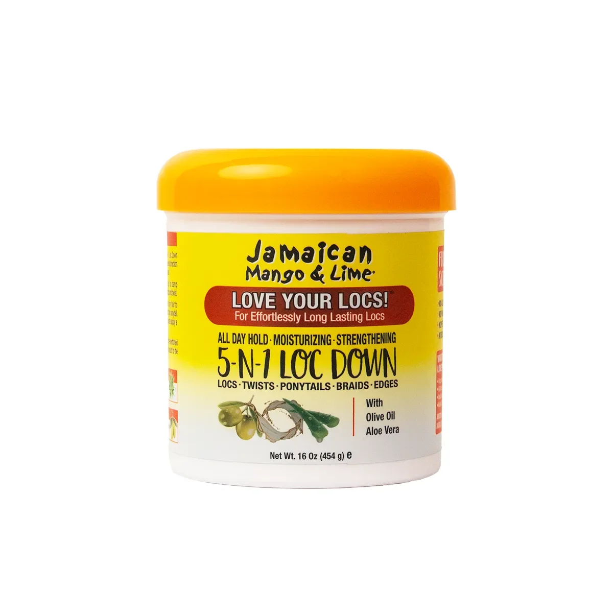 Jamaican Mango & Lime 5-in-1 Loc Down 16 oz jar on white background