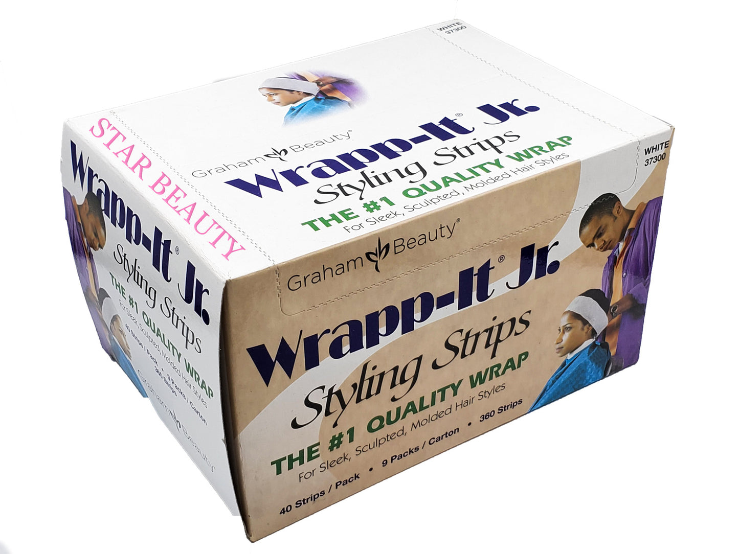 Graham Beauty Wrapp-It Jr. Styling Strips – 40 Count – White product image