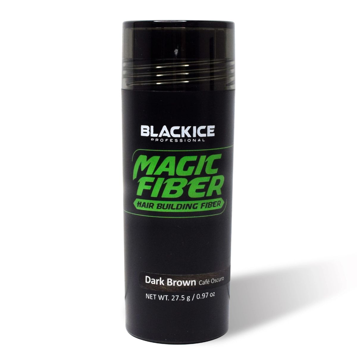 Black Ice Magic Fiber Hair Building Fiber – 0.97 oz – Dark Brown