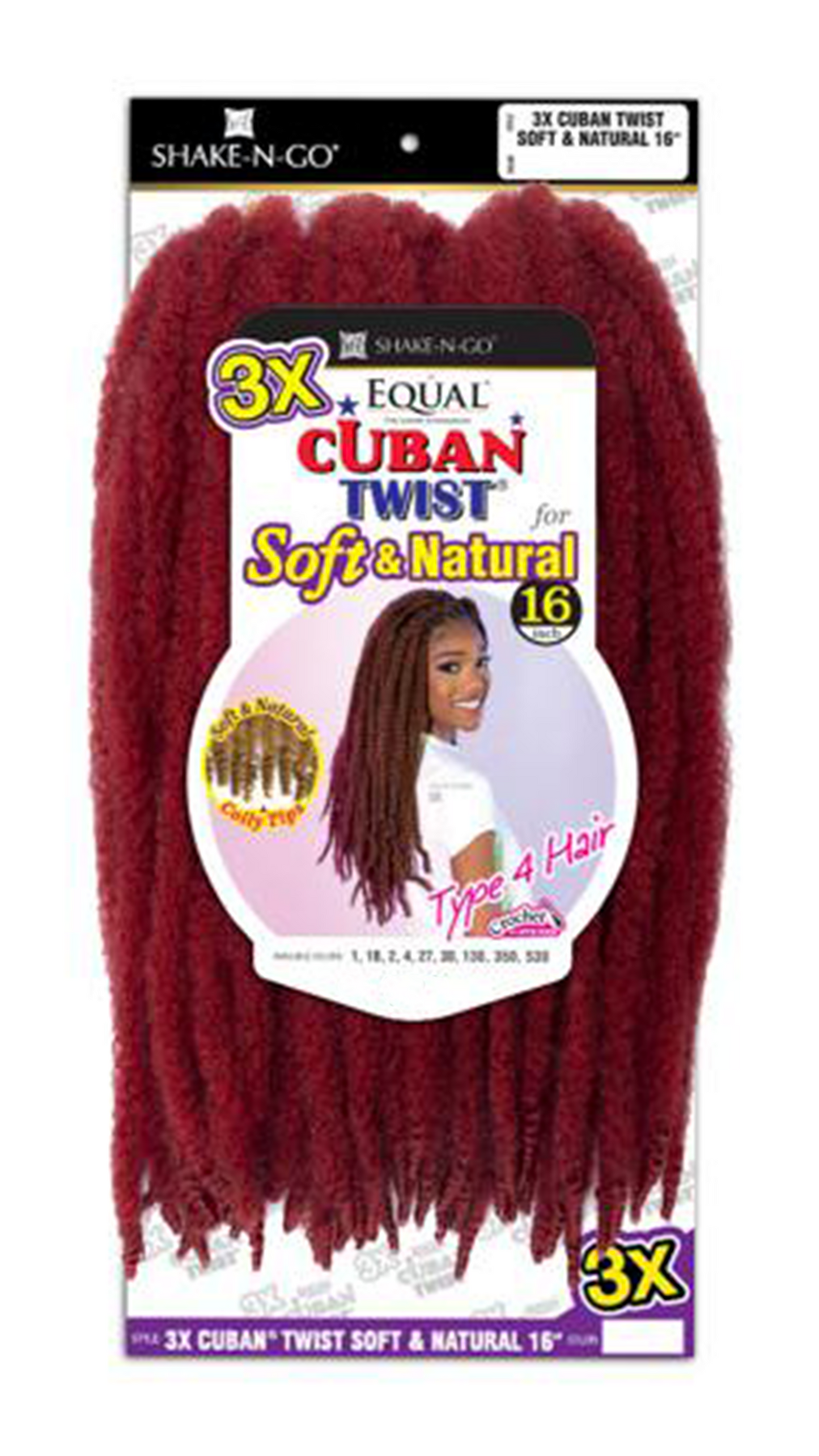 Equal Cuban Twist Soft & Natural 16"