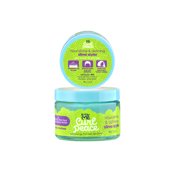 Just For Me Curl Peace Nourishing and Defining Slime Styler 12 oz jar on white background