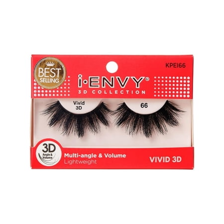 i-ENVY 3D Collection Strip Lashes – Vivid 66 – one retail unit