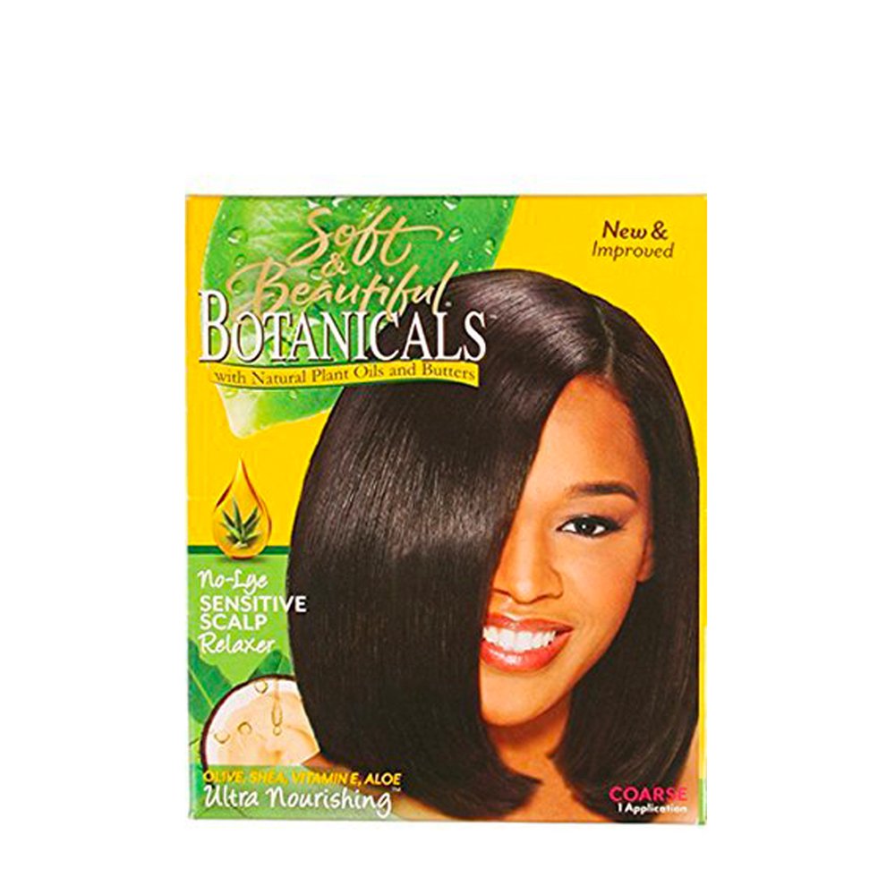 Soft & Beautiful Botanicals No-Lye Sensitive Scalp Relaxer – Coarse – 1 Application product image