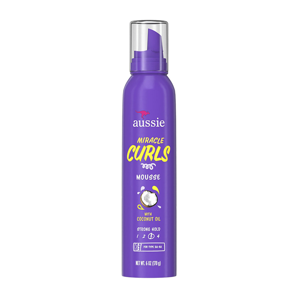 Aussie Miracle Curls Mousse – 6 oz product image on white background