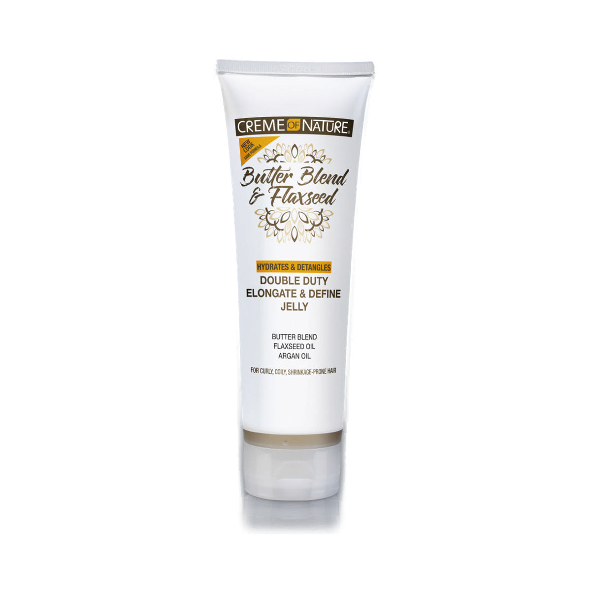 Crème of Nature Butter Blend & Flaxseed Elongate & Define Curl Jelly – 8.4 oz product image on white background
