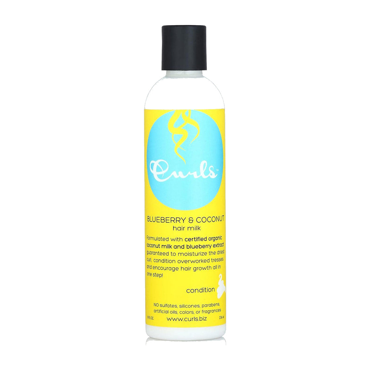 CURLS Blueberry Bliss Reparative Leave-In Conditioner – 8 oz product image on white background