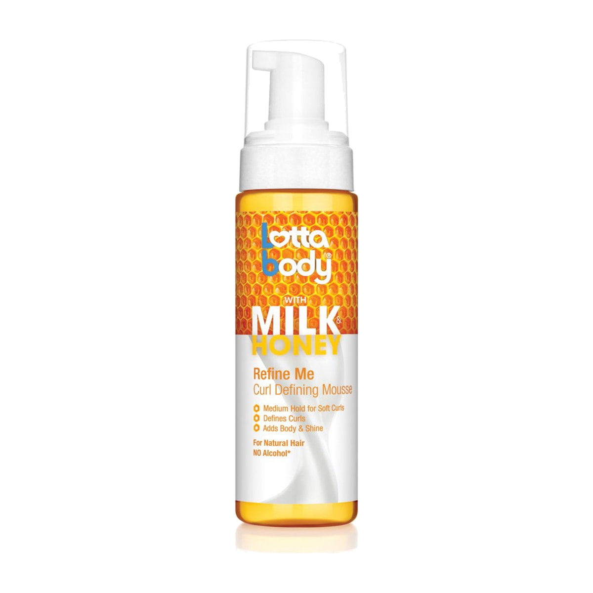 Lottabody Refine Me Curl Defining Mousse – Milk & Honey, 7 oz product image on white background
