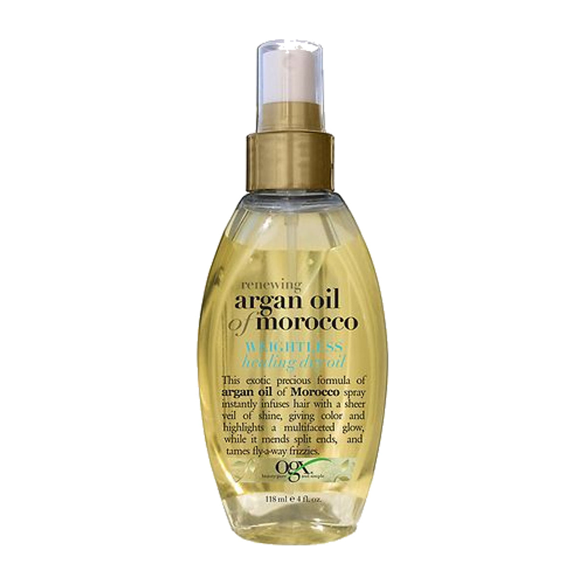 OGX Renewing + Argan Oil of Morocco Weightless Healing Dry Oil – 4 oz product image on white background