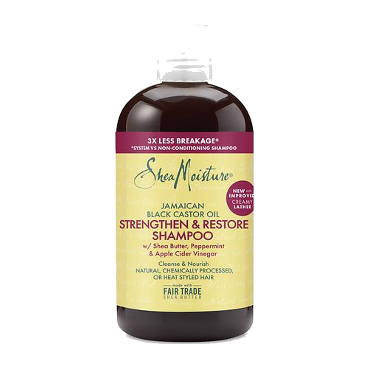 SheaMoisture Jamaican Black Castor Oil Strengthen & Restore Shampoo – 13 oz product image on white background