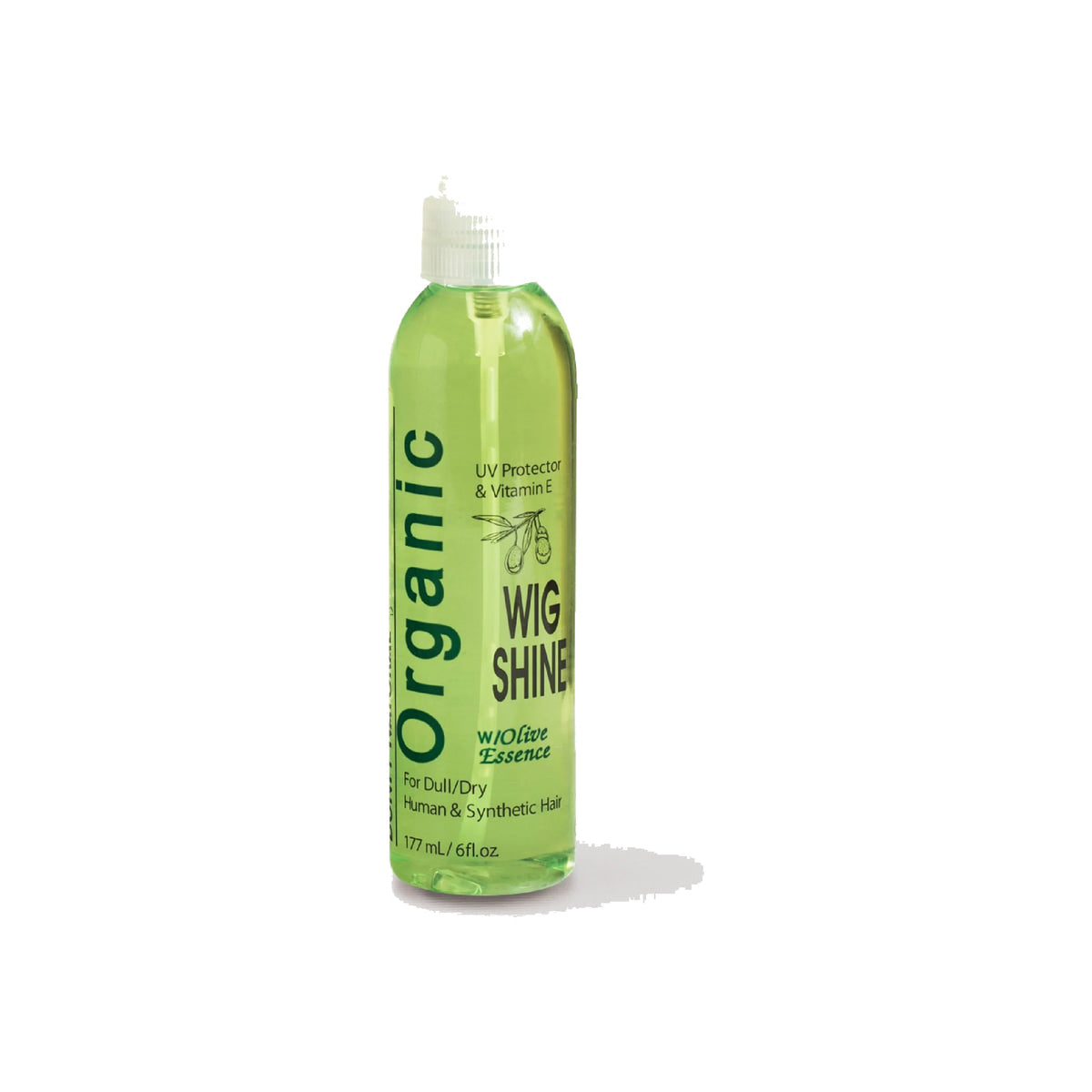 Bonfi Natural Organic Wig Shine with Olive Essence – 6 oz product image on white background