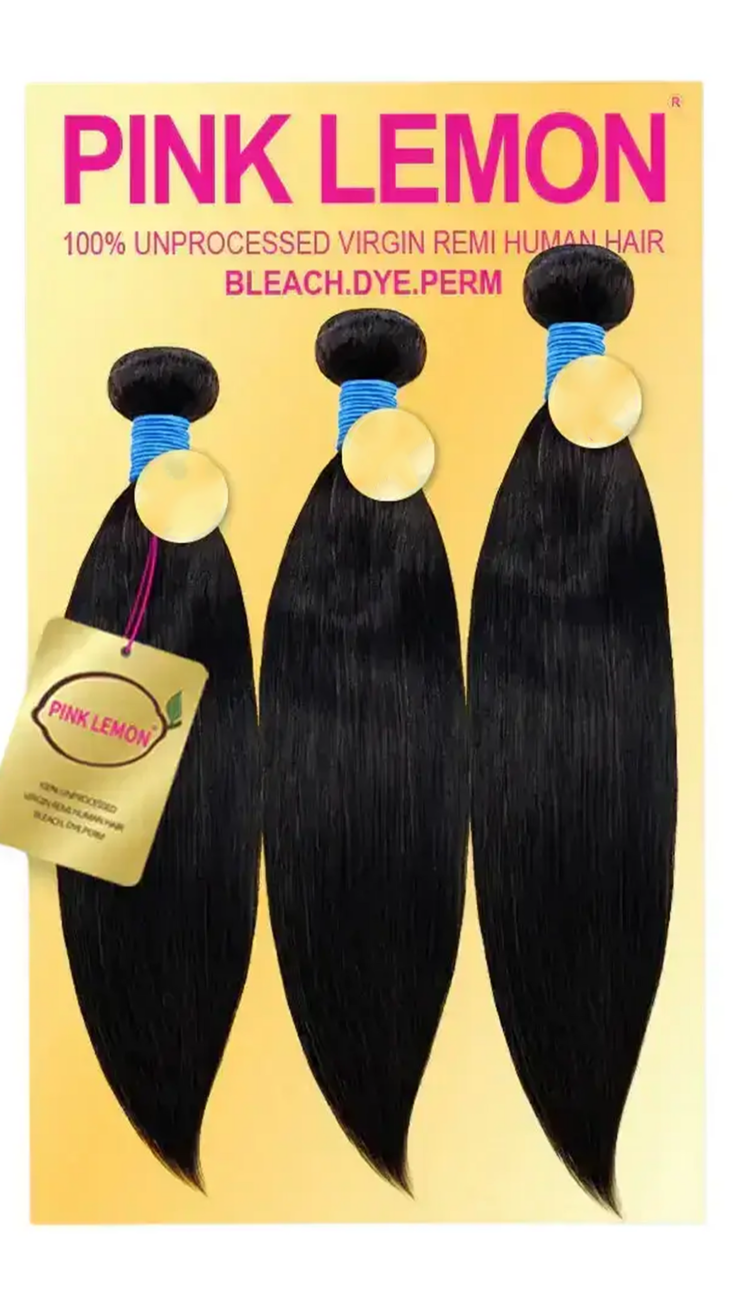 Pink Lemon Human Hair Straight