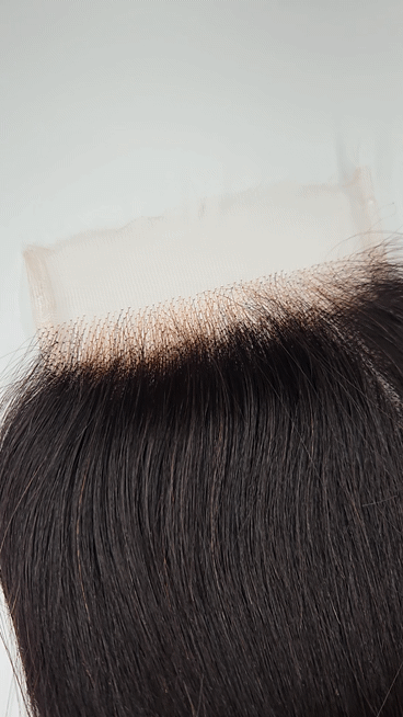 HD Invisible Lace 4x4 Virgin Closure w/ Bleached Knots Straight