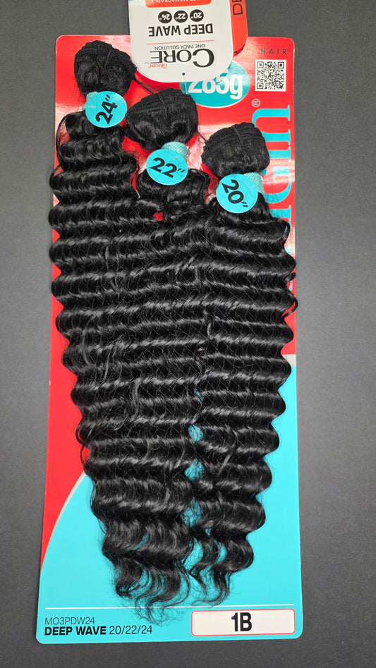Bobbi Boss Core 3 Bundle Pack Color 1B Deep Wave