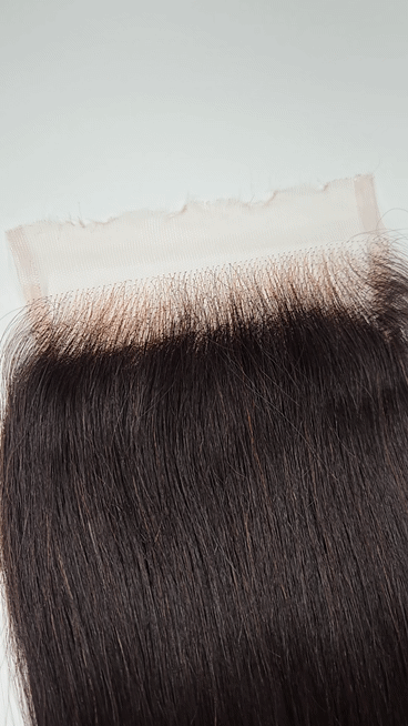 RAW HD Invisible Lace 5x5 Closure w/ Bleached Knots Straight