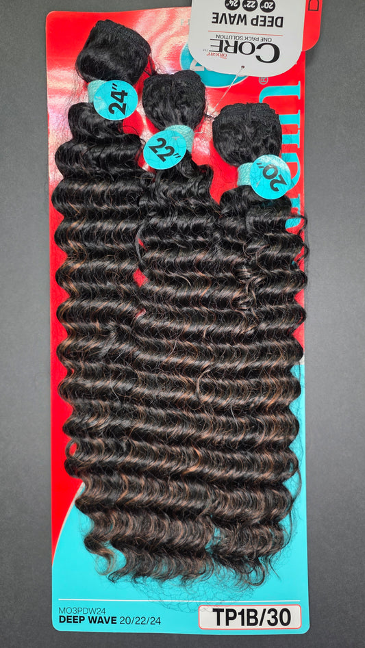 Bobbi Boss Core 3 Bundle Pack Color TP1B/30 Deep Wave