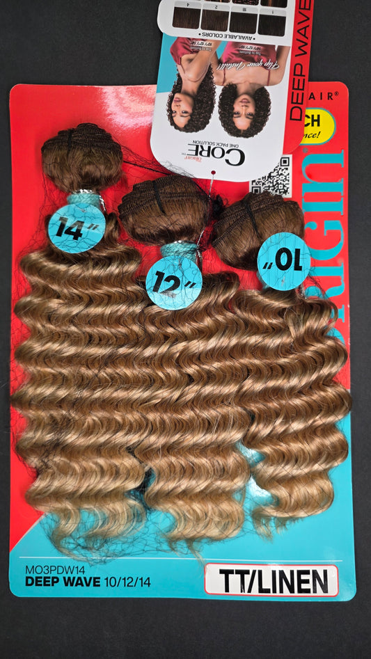 Bobbi Boss Core 3 Bundle Pack Color TT/Linen Deep Wave