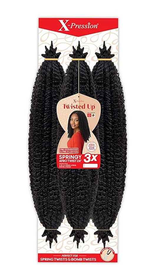 X-Pression Springy Afro Twist 24"