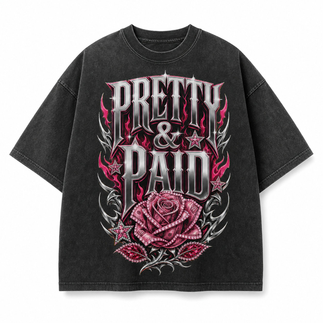 Pretty & Paid Rose Tee