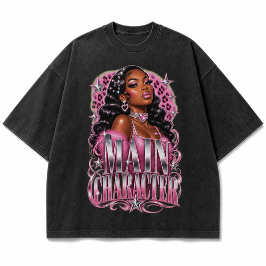 Main Character Airbrush Tee