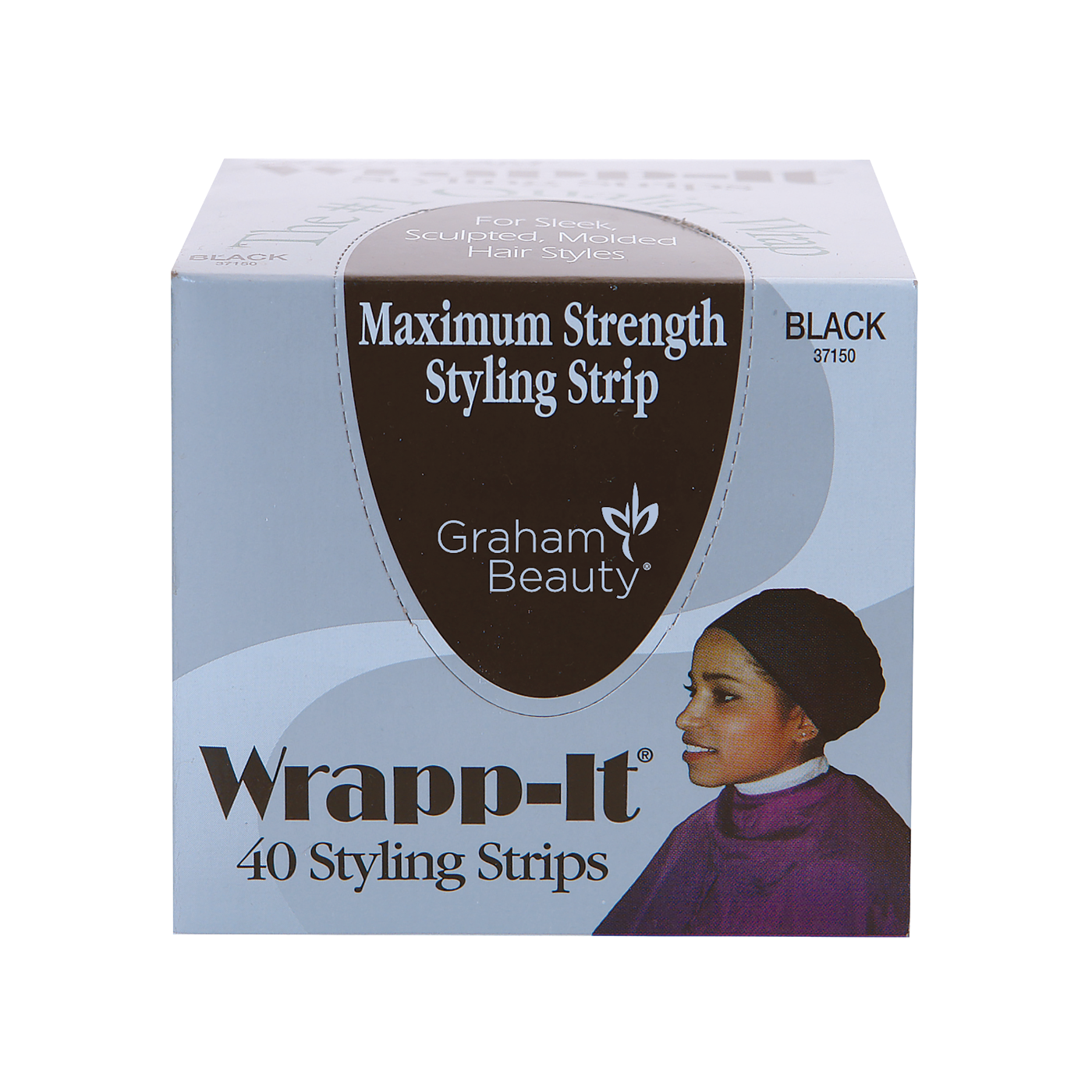Graham Beauty Wrapp-It Styling Strips – 40 Count – Black product image