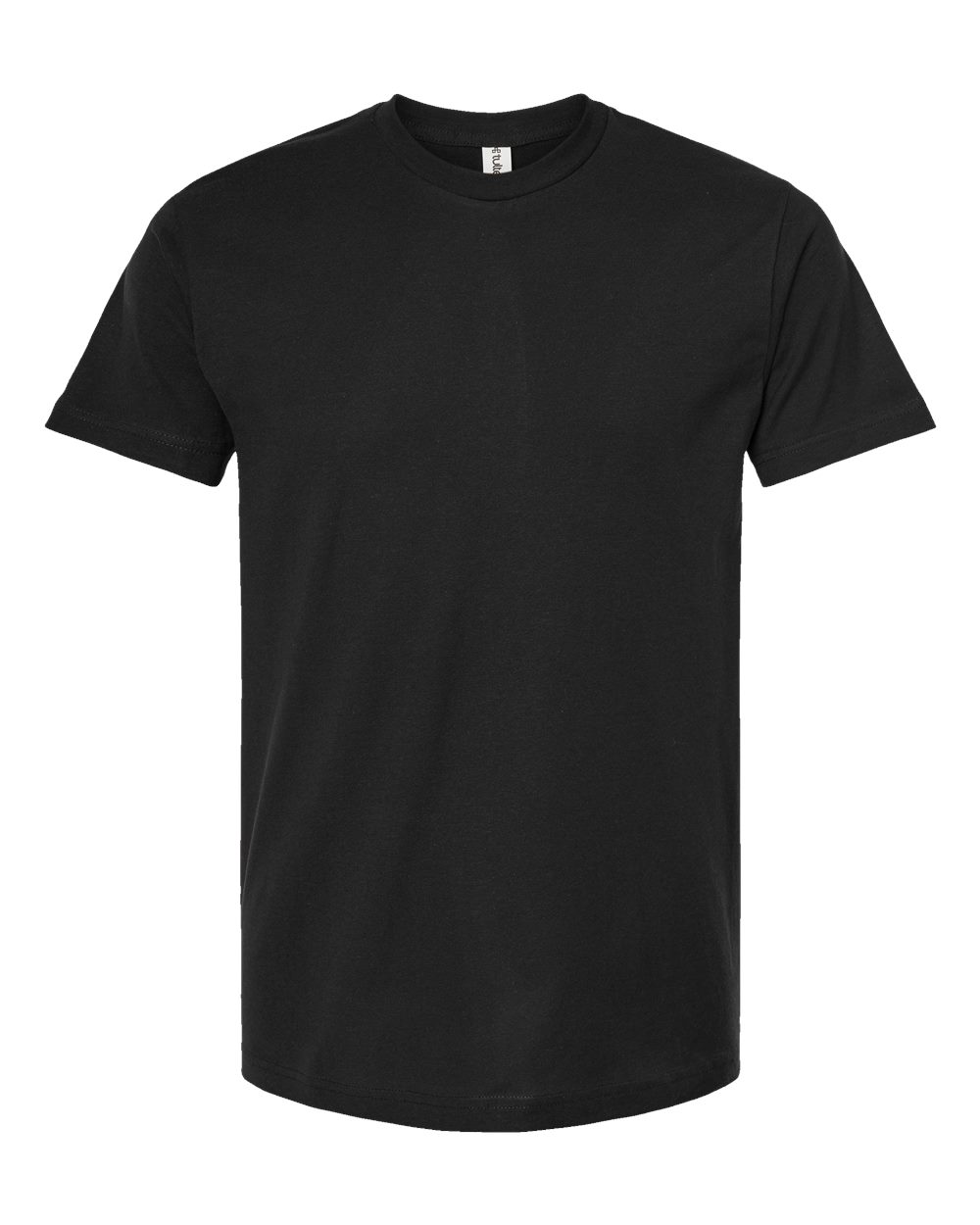 Tultex 202 Unisex Fine Jersey T-Shirt in Black