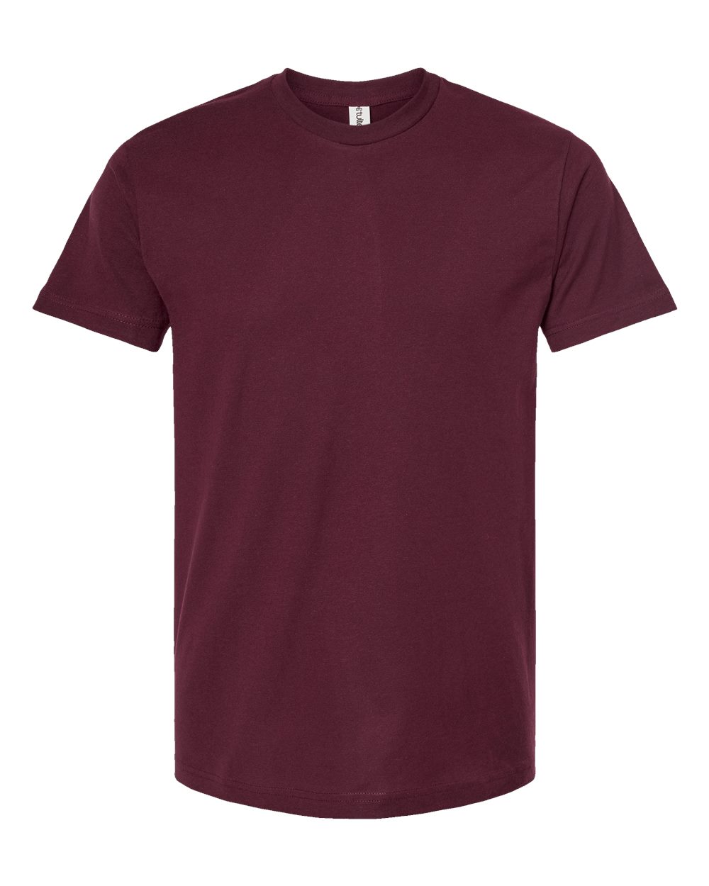 Tultex 202 Unisex Fine Jersey T-Shirt in Burgundy