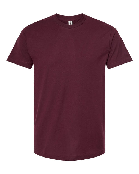 Tultex 202 Unisex Fine Jersey T-Shirt – Blank — Burgundy