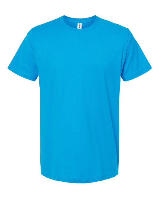 Tultex 202 Unisex Fine Jersey T-Shirt – Blank — Turquoise