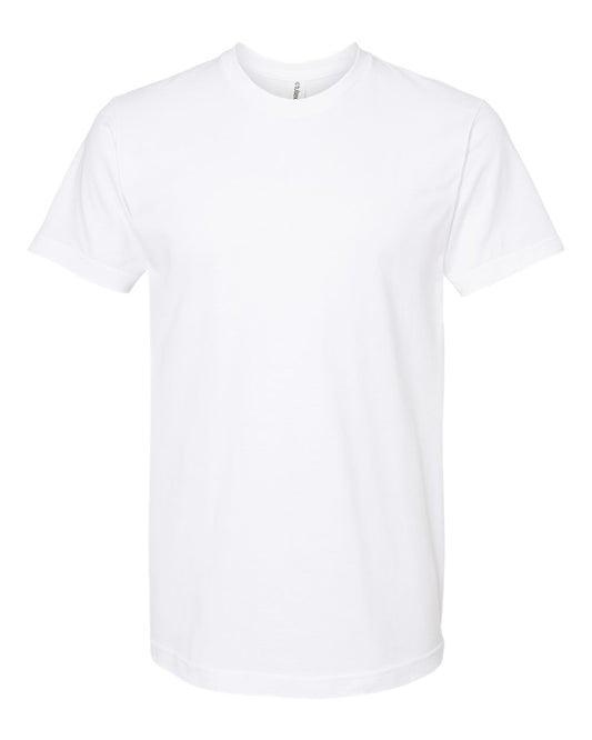 Tultex 202 Unisex Fine Jersey T-Shirt – Blank — White