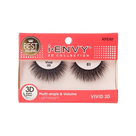 i-ENVY 3D Collection Strip Lashes – Vivid 61 – one retail unit