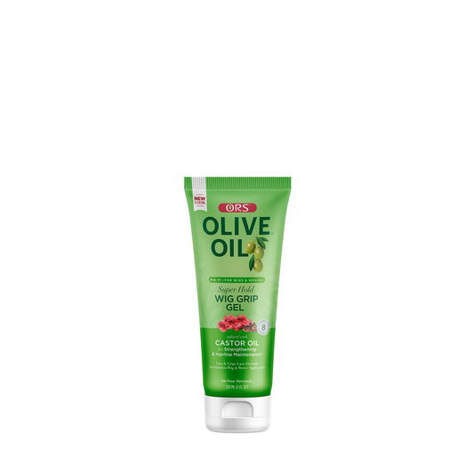 ORS Olive Oil Fix-It Super Hold Wig Grip Gel 5 oz tube on white background