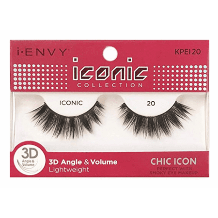i-ENVY 3D Collection Strip Lashes – Chic 20 – one retail unit