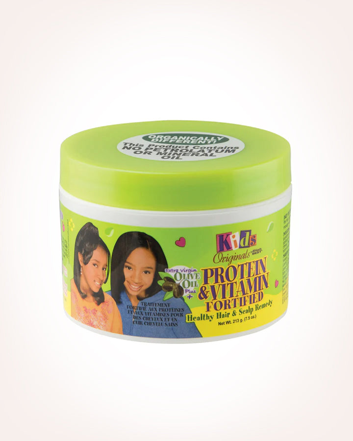 Kids Originals Protein & Vitamin Fortified Hair & Scalp Remedy 7.5 oz jar on white background